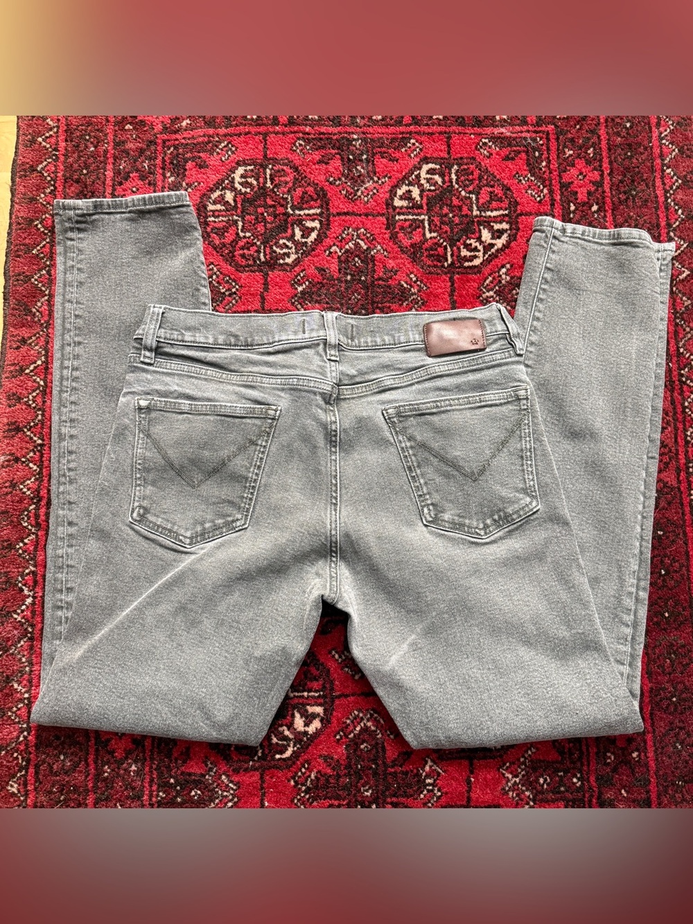 John Varvatos Moss Green Bowery Jeans Size 32x31